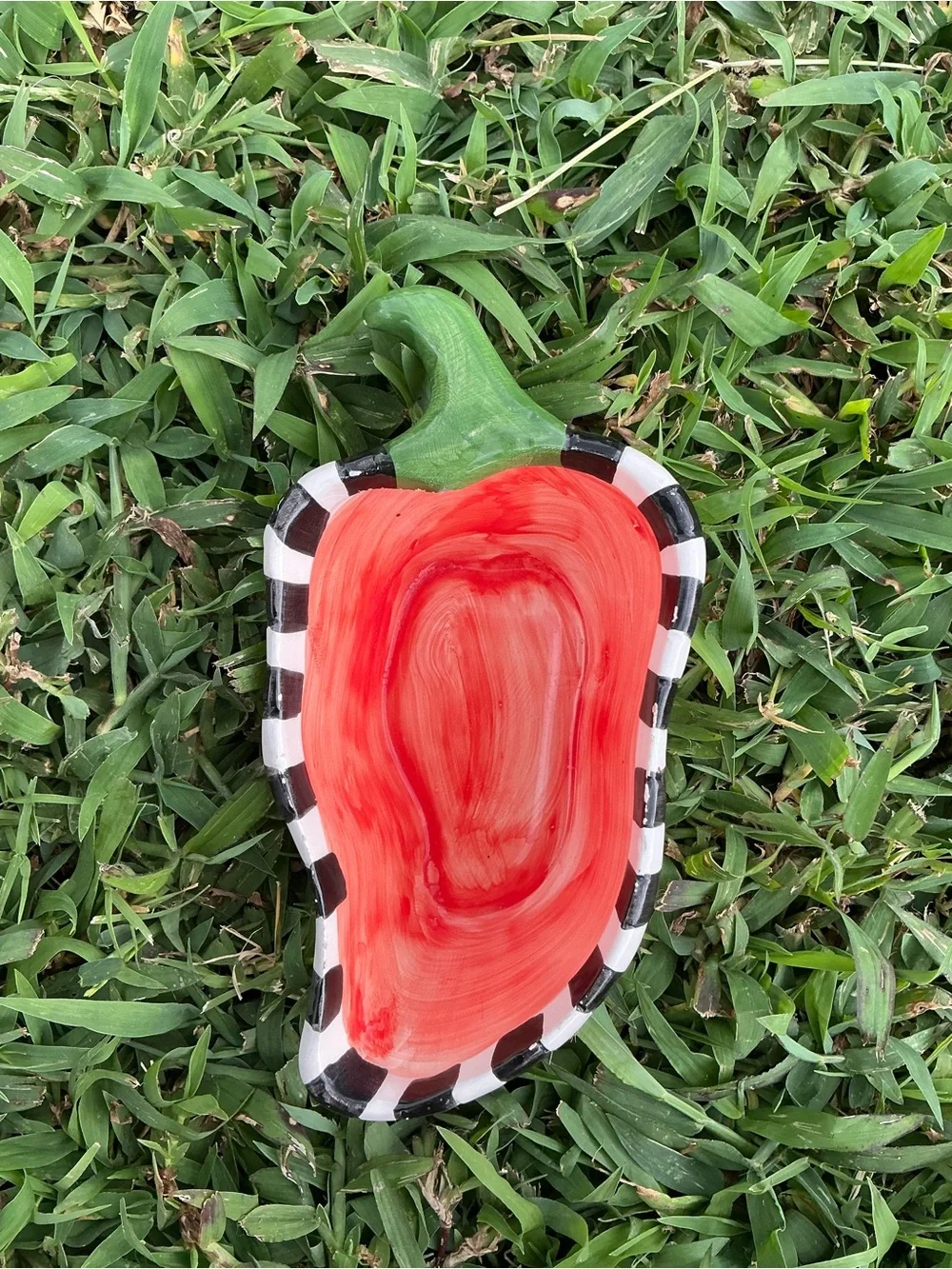 Pier 1 Red & Green Vegetable-Shaped Ceramic Dishes